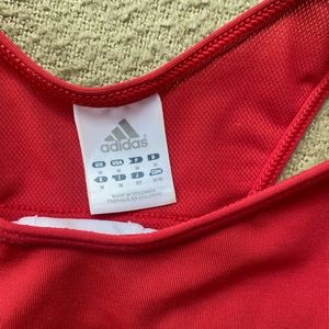 Vintage Adidas Red 3/4 Sports Bra